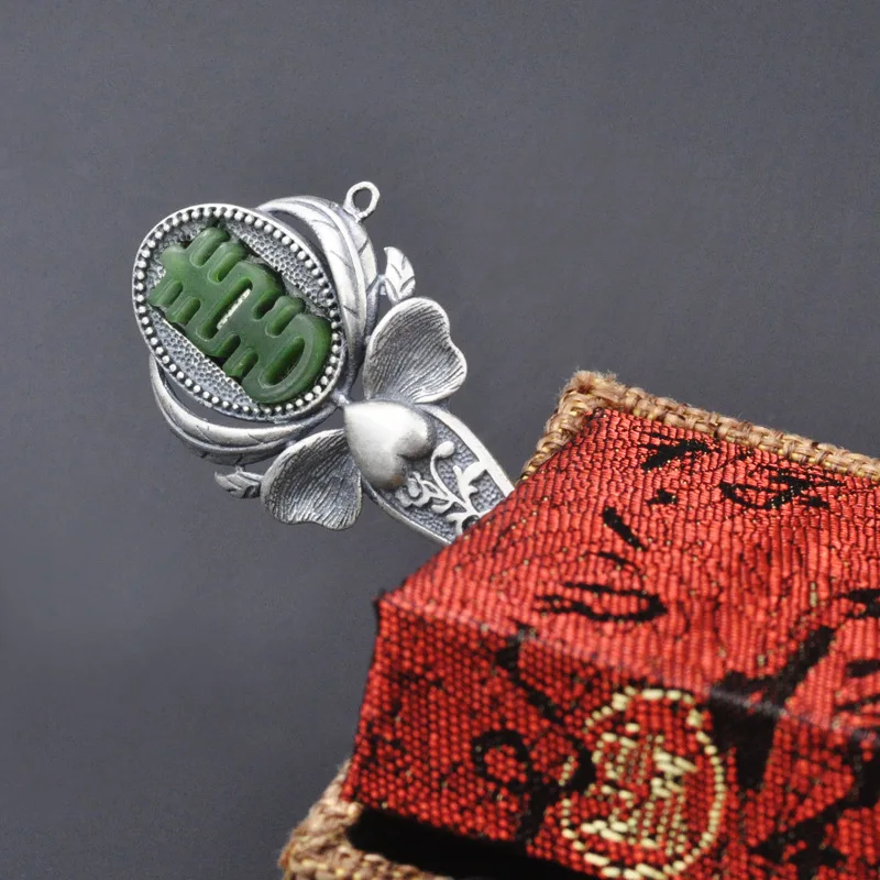 Ручка для волос на китайском языке ювелирные изделия из стерлингового серебра 925