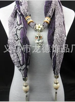 Free 2018 2018 fashion new style womens jewellery pendant necklace scarves handmade scarf Nl-1618