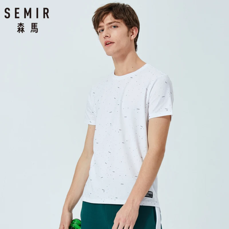 Футболка SEMIR мужская с коротким рукавом приталенная Повседневная рубашка