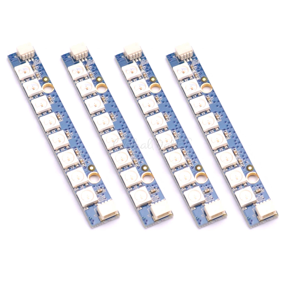 2 шт. 8X RGB 5050 Светодиодный S программируемый светодиодный бар WS2812 огни доска полоса