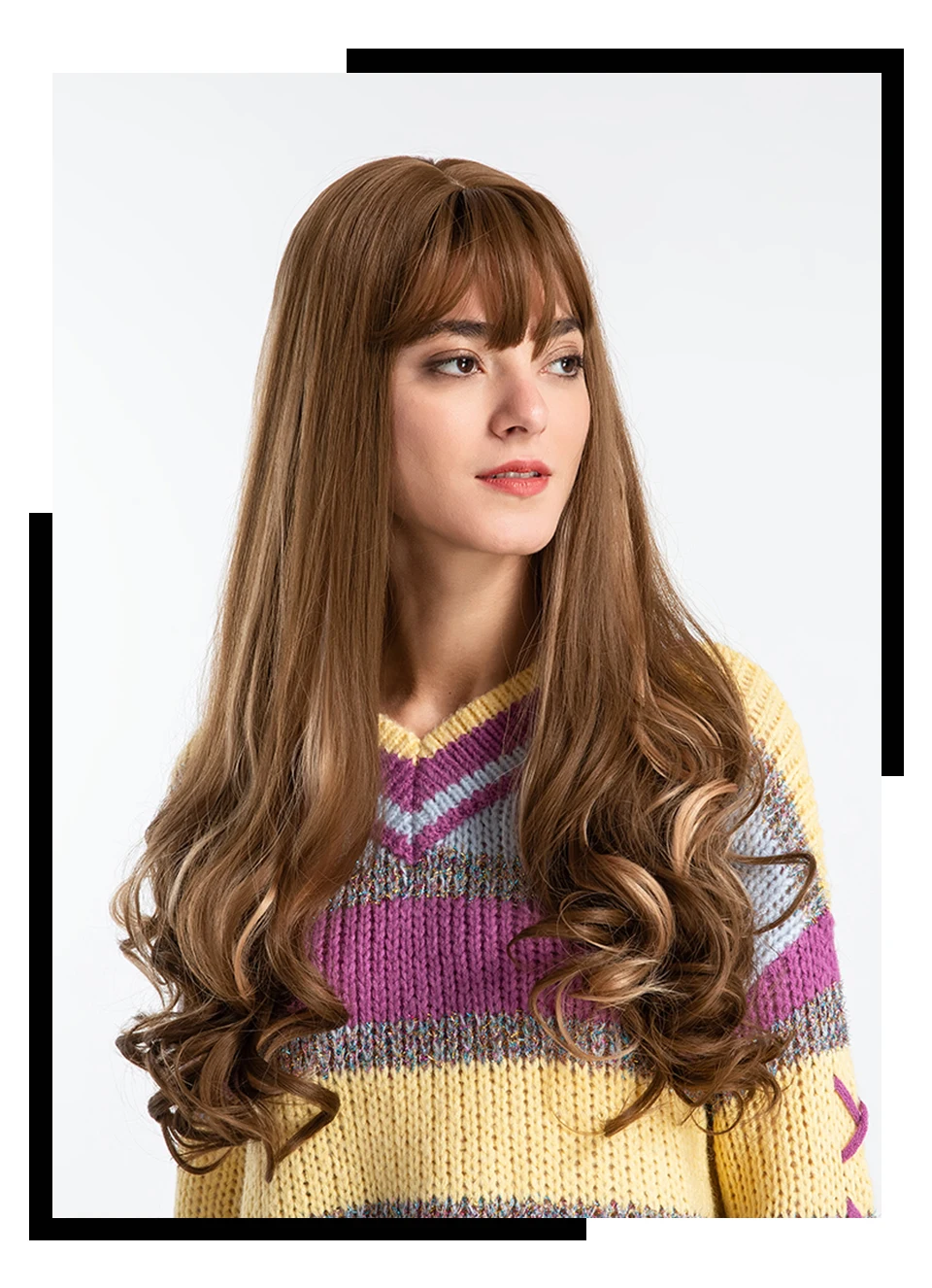 Inhair Cube длинные волнистые серые парики 26 дюймов натуральный женский парик вечерние термостойкие синтетические искусственные волосы