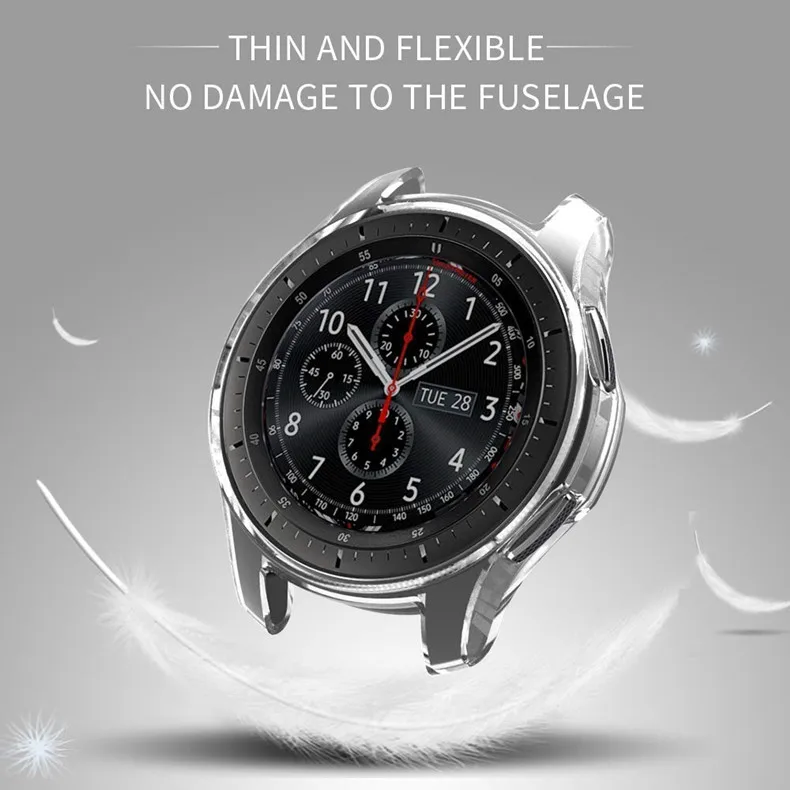 Чехол CRESTED gear S3 frontier для samsung Galaxy Watch 46 мм reloj, мягкий чехол из ТПУ с покрытием, универсальный защитный чехол