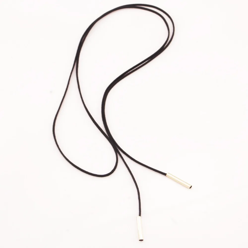

DHL free 120pcs six designs Bowknot Choker Necklace Conduit Charms rope chain Black Leather sexy Jewelry Women statement collier
