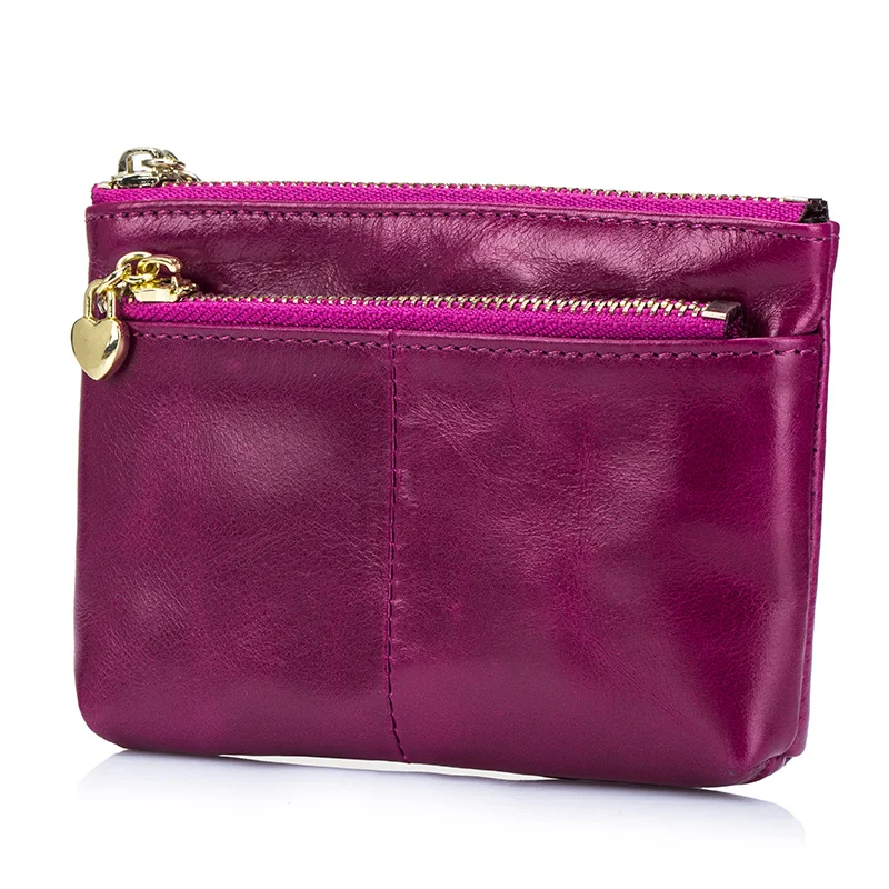 COMFORSKIN Multi-function European and American Key Wallet 2018 Guaranteed Premium Genuine Oil Waxing Leather Simple Coin Purse