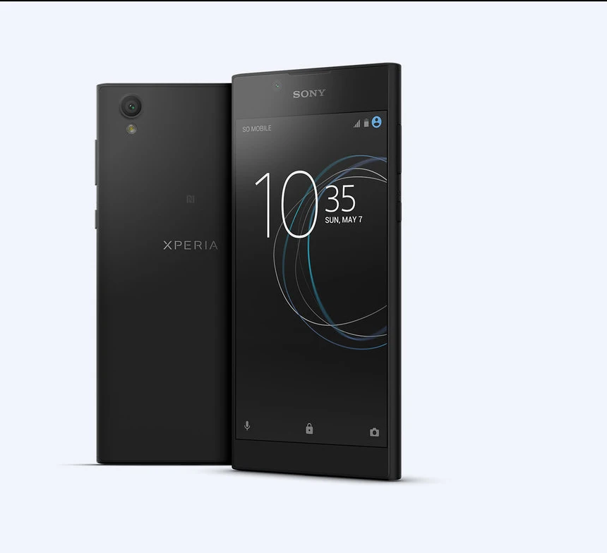 Черный sony Xperia L1 5,5 дюйм андроид смартфон 2 Гб 16 Гб MT6737T четырехъядерный 2620 мАч 13 МП 4G мобильный телефон - Цвет: Черный