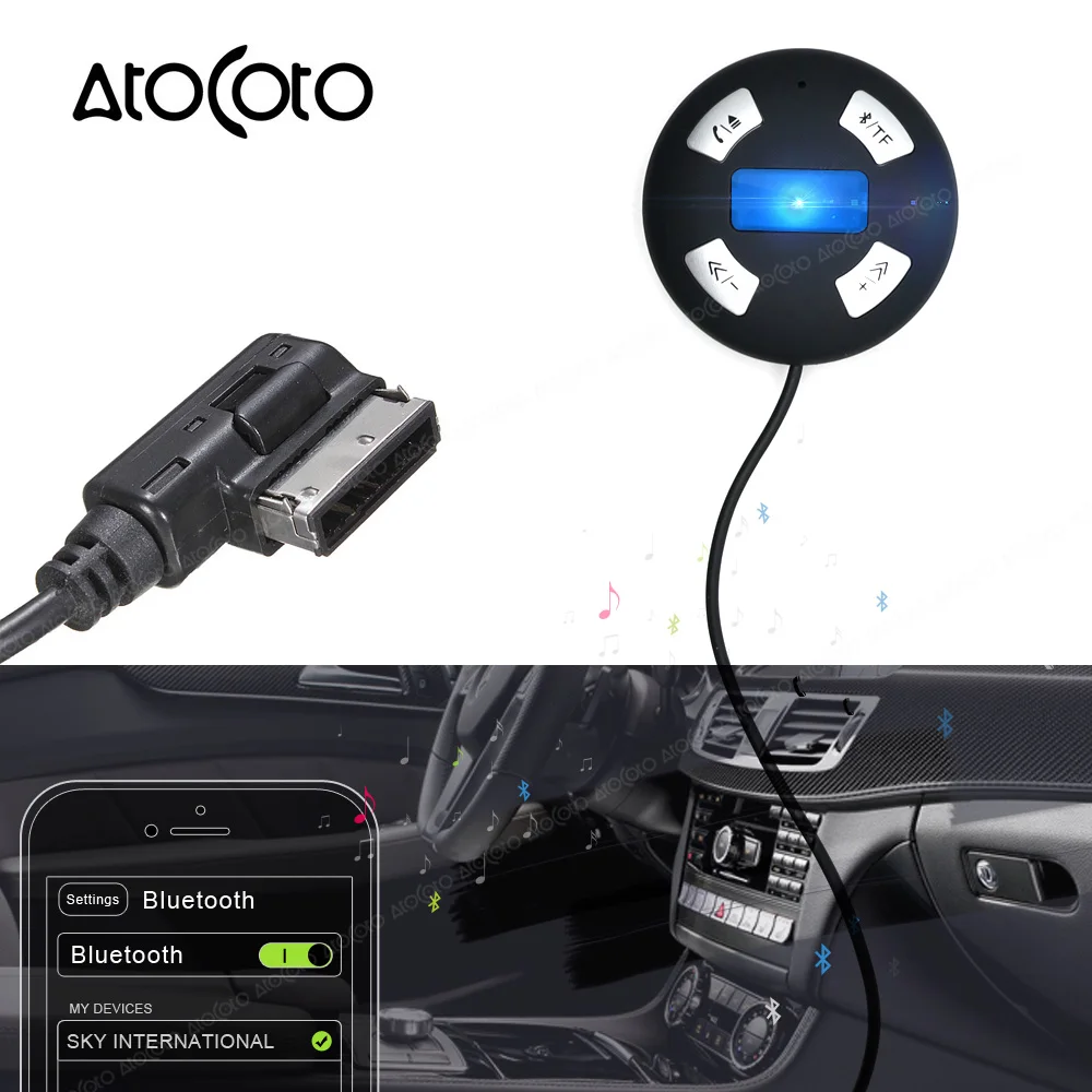 Bluetooth модуль Автомобильный комплект AUX адаптер для Mercedes Benz MMI музыкальный