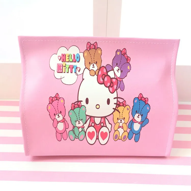 Hello kitty Melody Матросская мультяшная розовая леопардовая коробка для салфеток, автомобильный чехол для салфеток, коробка для салфеток в спальню
