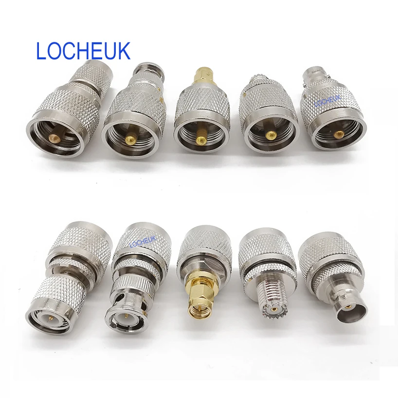 20 тип набора UHF PL259 SO239 мини UHF адаптер комплекты UHF к SMA/BNC/MCX/FME/F/TNC/Mini UHF радиочастотный коаксиальный радиоприемник адаптер Соединительный комплект