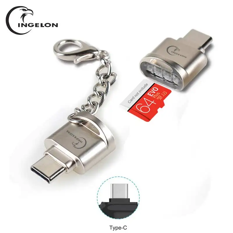 

Металлический OTG-адаптер для чтения Micro SD-карт, USB type-c