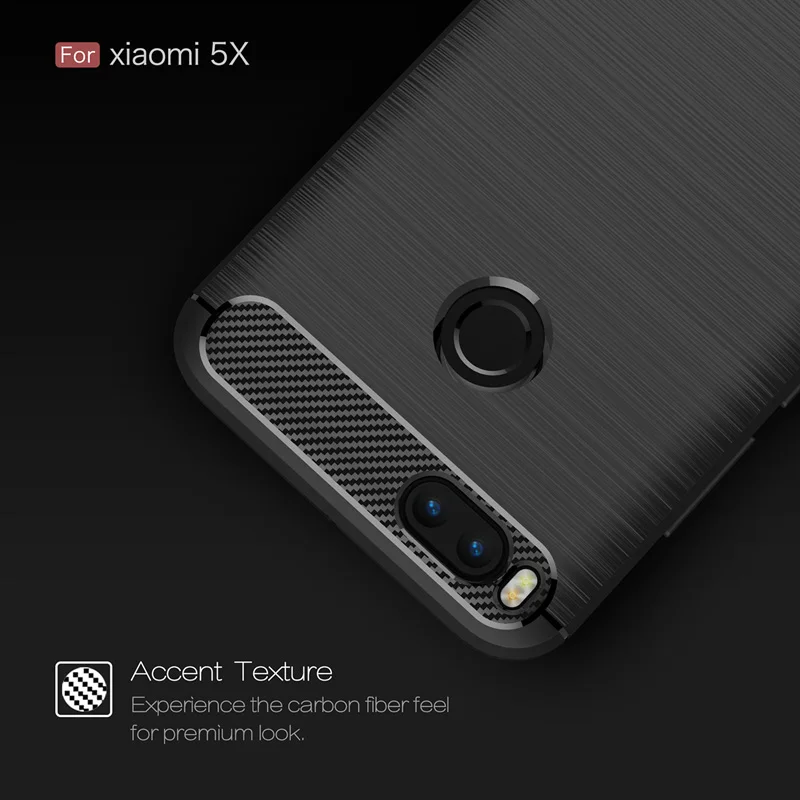 Чехол для Xiaomi Mi 5X роскошный Ультратонкий гладкий жесткий чехол из углеродного