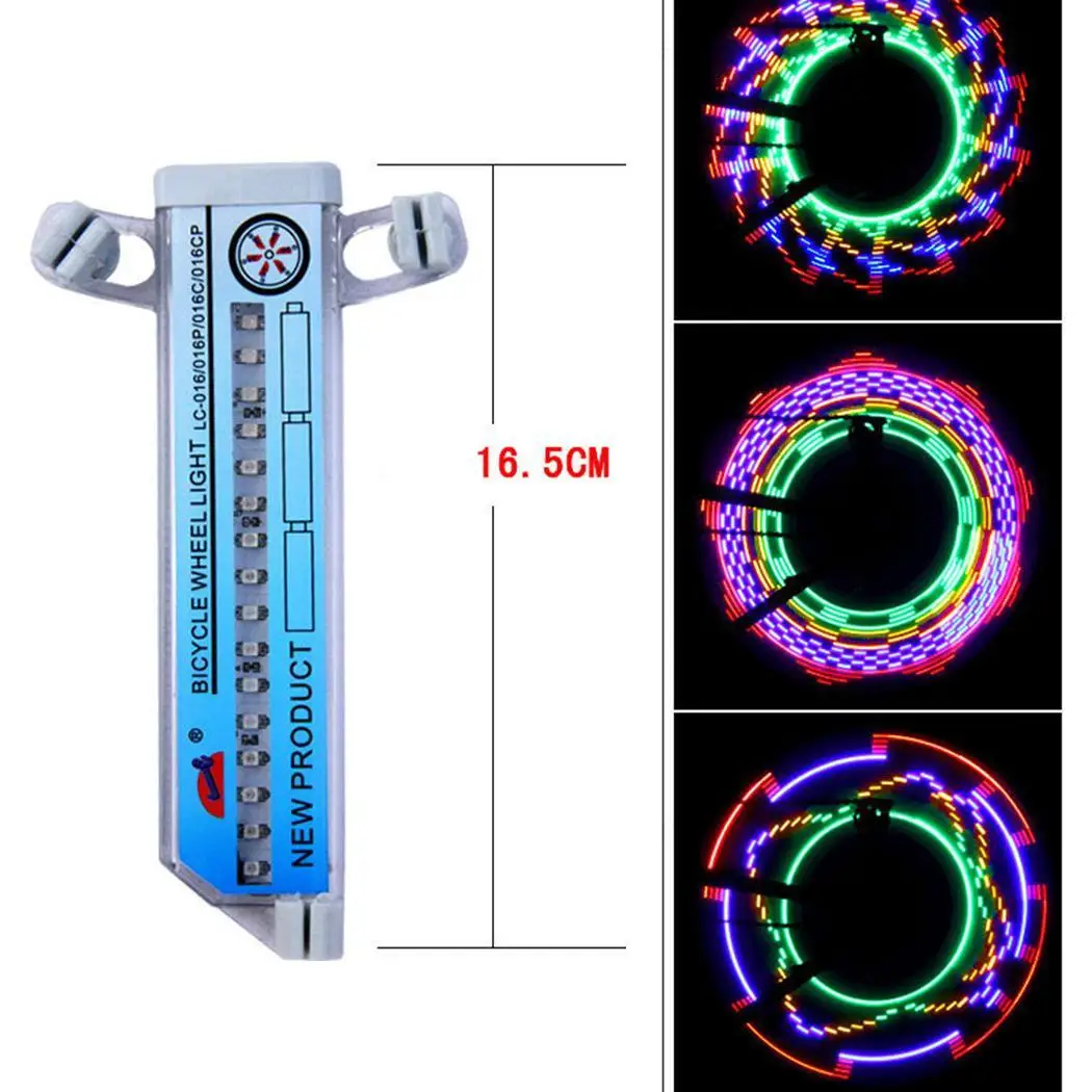 16 шт красочные светодиодные велосипедные фары горячие колеса вспышка спицевая