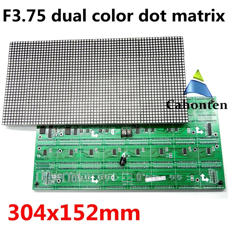 F3.75 P4.75 внутренний двухцветный 1R1G светодиодный экран модуль матричный дисплей 304