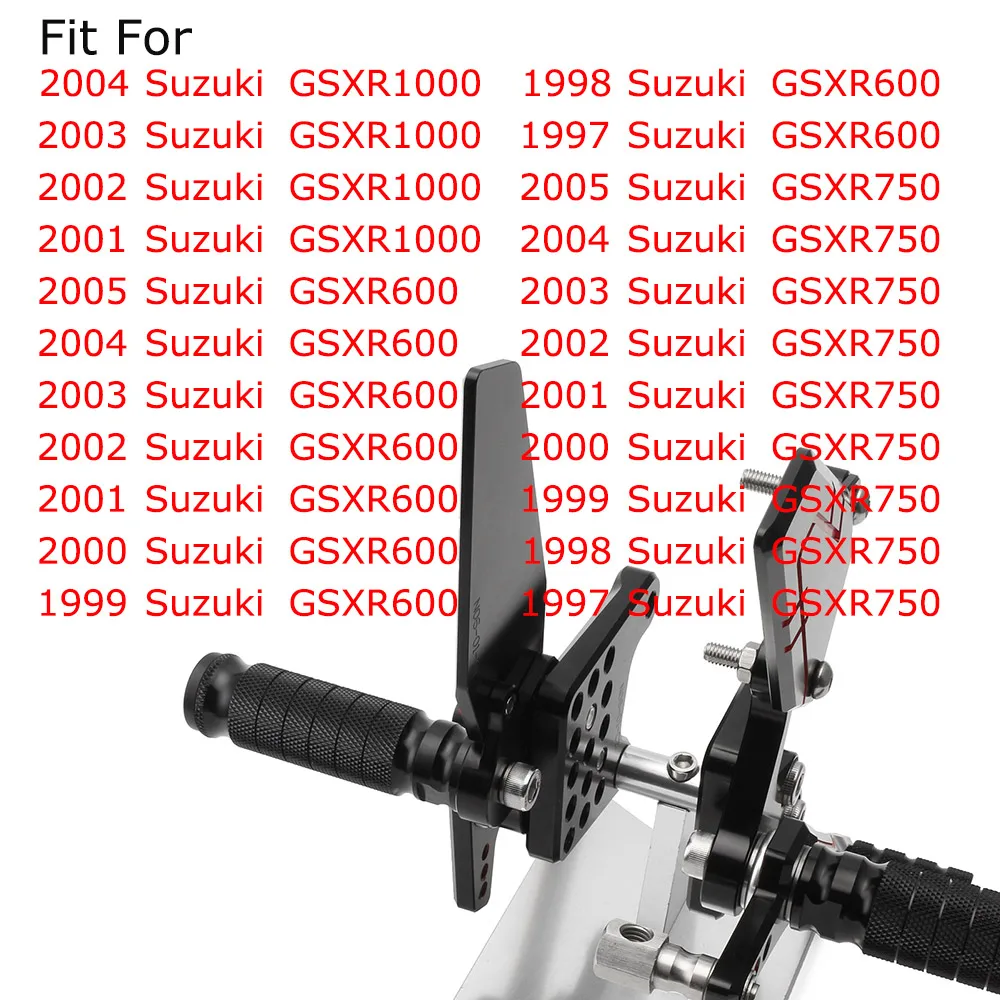 Подножки для Мотоцикла Suzuki GSXR1000 GSXR600 GSXR750 SV650 SV650S pieds rcycle|Подставки под ноги| |