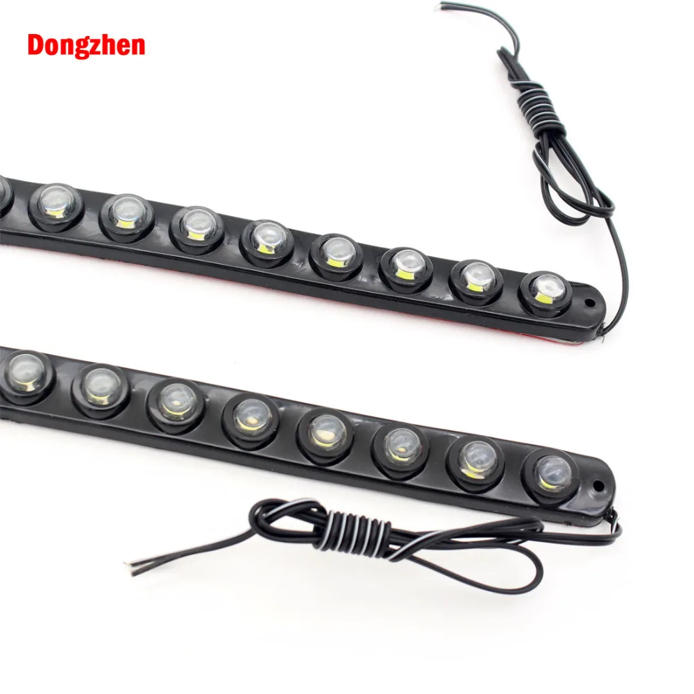 Dongzhen 2 шт. водостойкая Светодиодная лента светодио дный 18 led 36 см дневные ходовые
