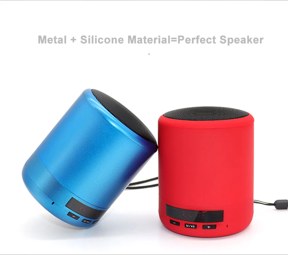 Мини Bluetooth динамик Портативный беспроводной колонки бас звук стерео сабвуфер FM радио громкой связи TF карта USB MP3 плеер для телефона