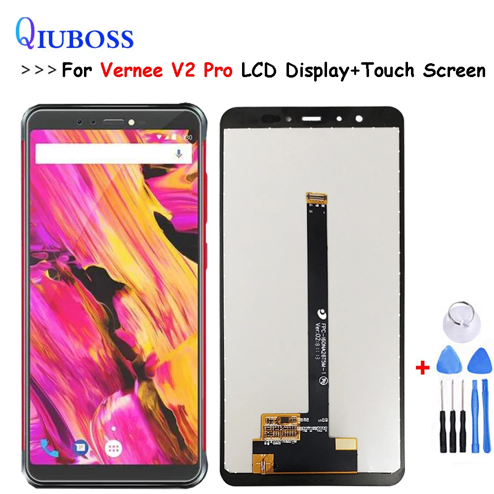 ЖК дисплей и тачскрин для Vernee V2 Pro 5 99 дюйма 100% оригинал протестированный