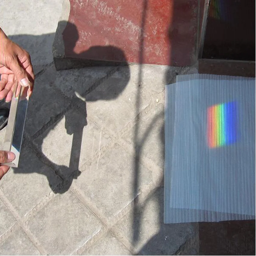 Треугольная Цветовая призма оптический прямоугольный k9 материал студенческое