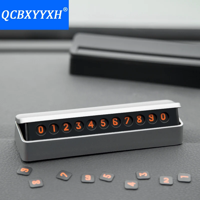 Скрытая парковочная карта QCBXYYXH для Hyundai Nissan Mazda Audi BMW Citroen Jeep с номером телефона |