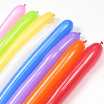 Персиковые волшебные шары с длинными полосками 10 шт. надувные Детские на день