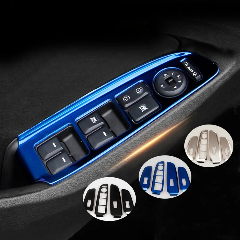 4 шт. для KIA K3 2012 2018 нержавеющая сталь стекло подъемная дверь планка подлокотник