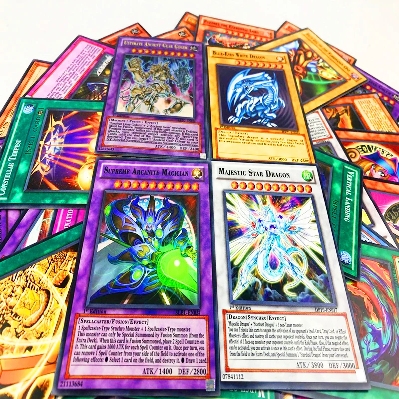 60 шт. YuGiOh редкая Бесконтактная карта Exodia волшебница Египетский Бог обелиска
