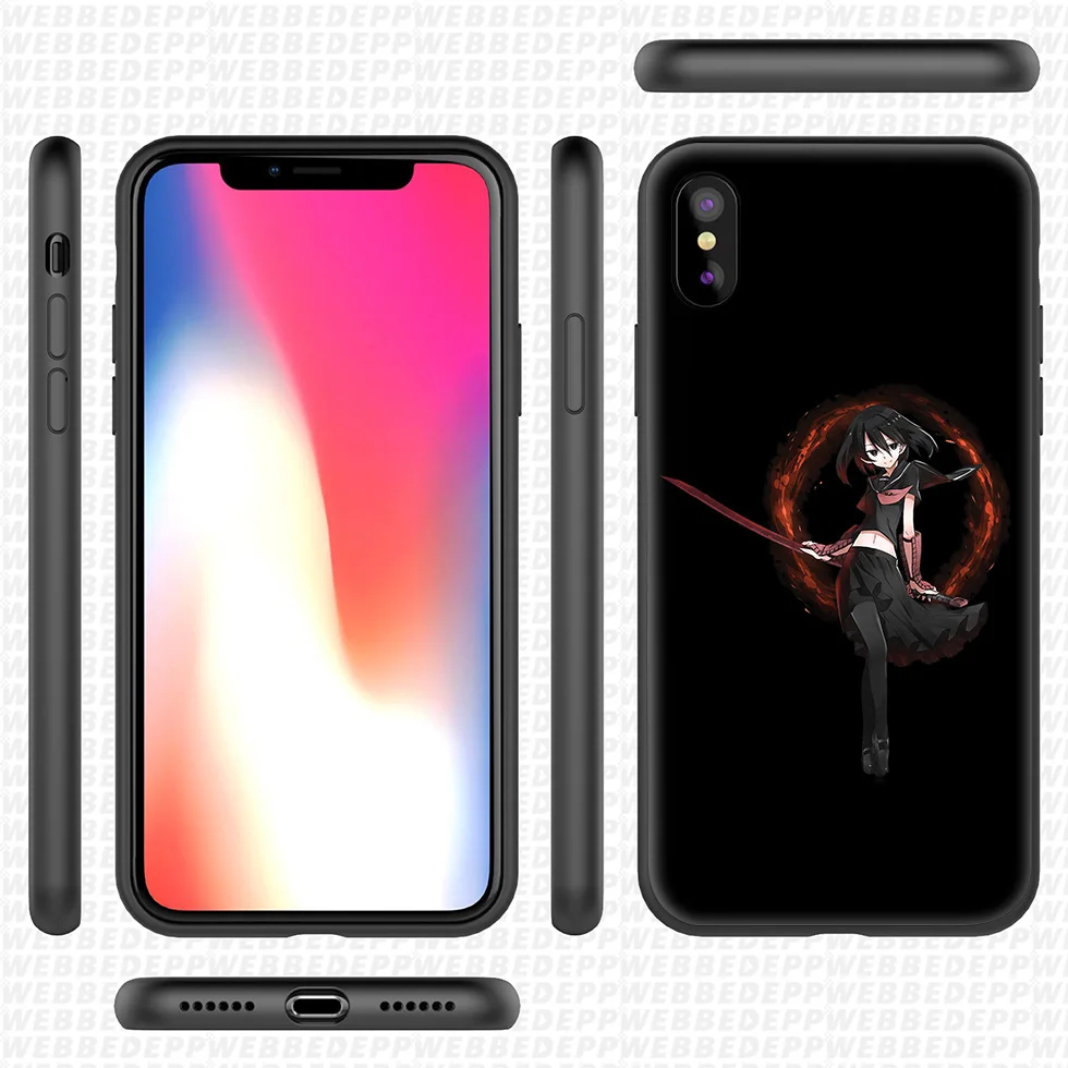 WEBBEDEPP Akame Ga Kill Anime Soft Silicone Case for iPhone 11 Pro Xr Xs Max X or 10 8 7 6 6S Plus 5 5S SE |