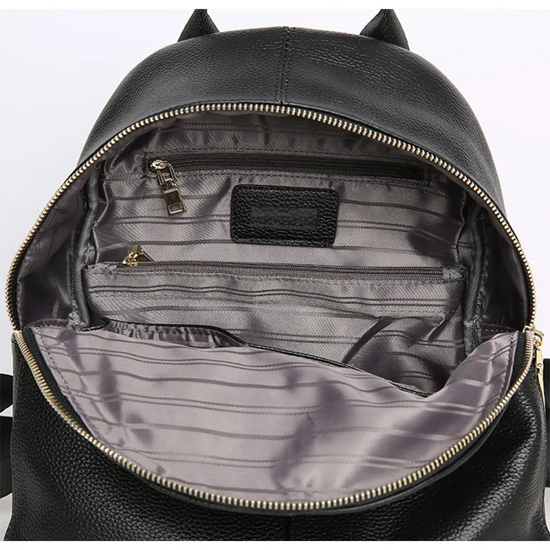28*28*14cm Genuine leather + quality PU Women Leather Backpack Female Natural Cowhide School Shoulder Bag A342 | Багаж и сумки