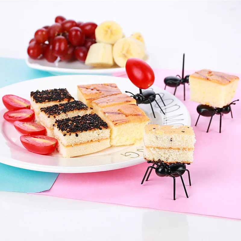 

Party series ant toothpick hardworking horse ant fruit fork a box of 12