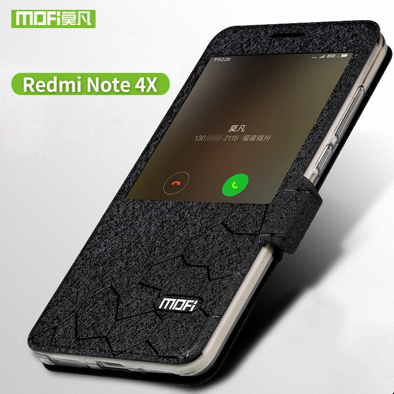 Чехол для Xiaomi redmi note 4X кожаный чехол-книжка 4x силиконовый чехол из ТПУ на заднюю