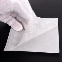 25pcs transparent silicone label sticker gel polish color button uv gel color adhesive paster manicure nail art tool