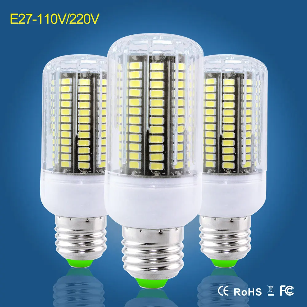 Светодиодная лампа SMD 5733 ярче 4014 2835 5730 E27 220V 110V 3W 4W 5W 7W 8W 10W 15W bombilas Рождественская