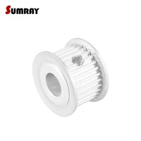 sumray 3m 30t timing pulley 566 35781012mm inner bore tooth belt pulley 11mm width aluminium motor pulley for 3d printer