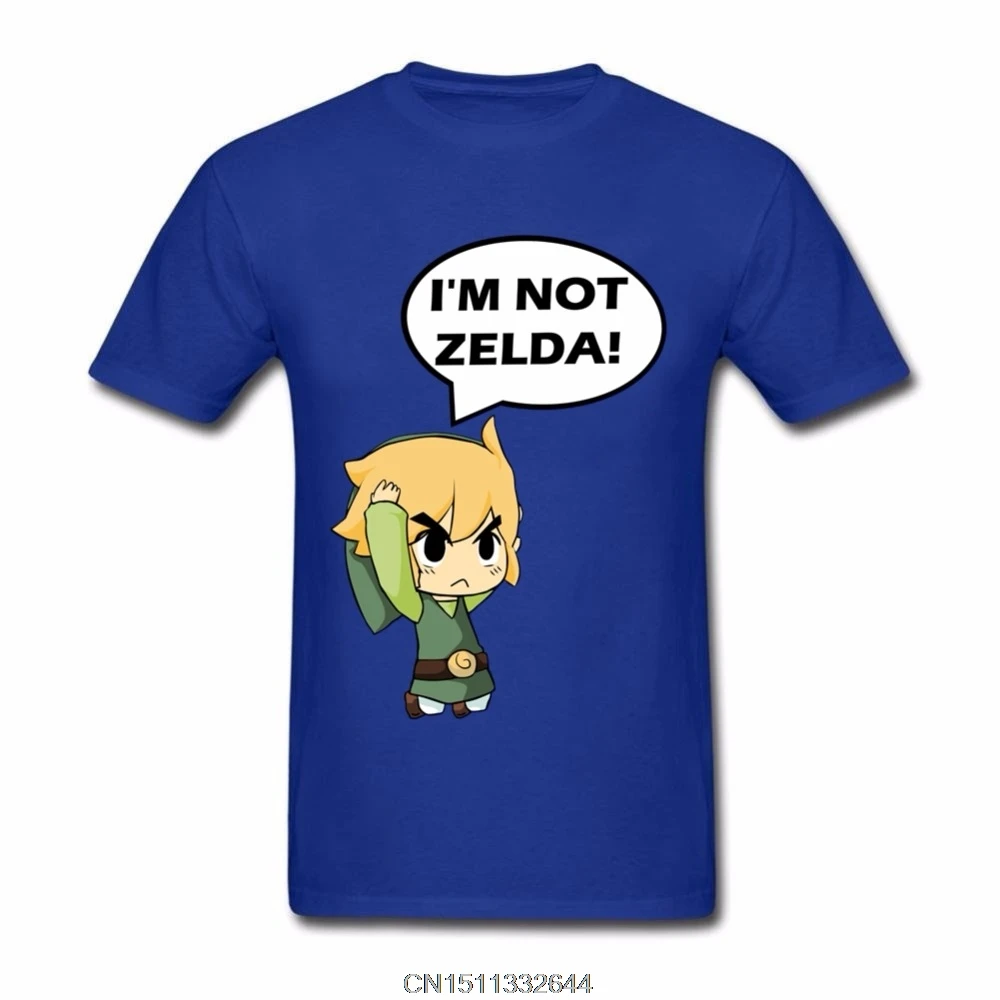Возьмите я не Zelda весело рубашки дешевые мужские Предварительно Хлопок Футболка