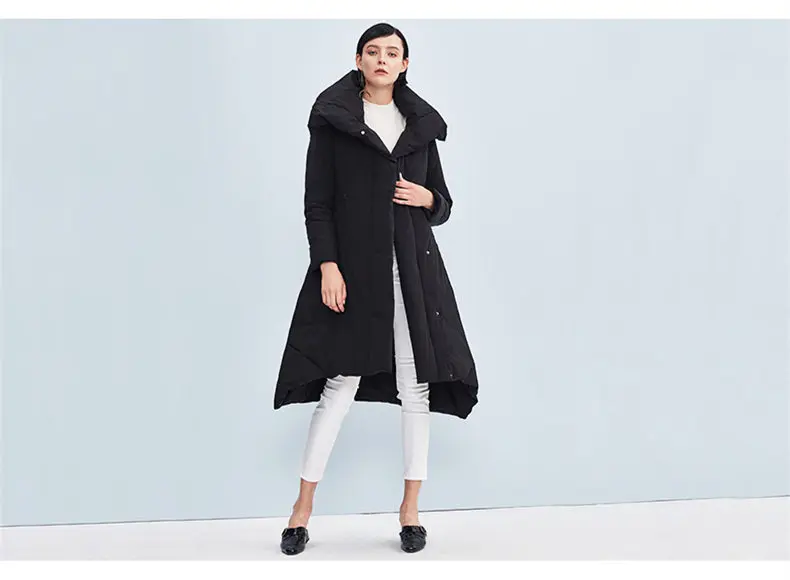 MissFoFo, Модный женский пуховик с отложным воротником, теплый, черный, серый, размер S-XXL, однобортный