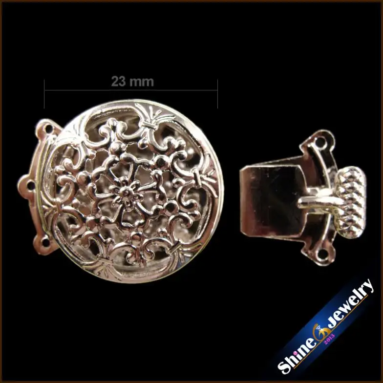 Прямая продажа 2 шт./лот Винтажные бусины для цветов 23 мм металлические