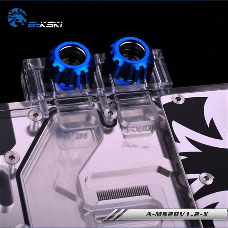 Bykski графический блок с полным покрытием для видеокарт VGA MSI R9 280X 280 игровая