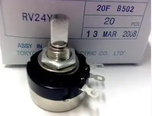 100% оригинал RV24YN20F B102 B202 B502 B103 B503 B104 B504 полуповоротный потенциометр с валом разъем