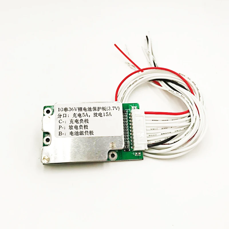 Литий ионный литиевый аккумулятор 10S 36V 15A BMS PCB PCM подходит для электрического