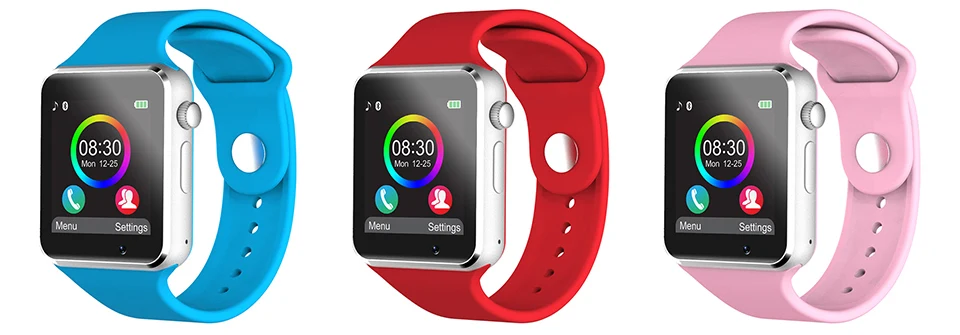 SIKEMEI Bluetooth Смарт Умные Часы SmartWatch телефон с Шагомер Сенсорный экран Камера Поддержка TF sim-карты для смартфонов IOS и Android