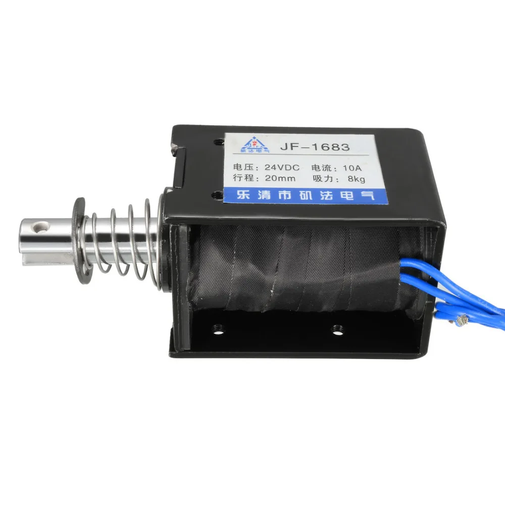 Uxcell DC 12 V/24 V Электромагнитный Электромагнит 400mA/10A 8 кг/40N 10/20 мм тянуть Тип открытая рамка прямолинейного движения с хорошим качеством, электромагнит