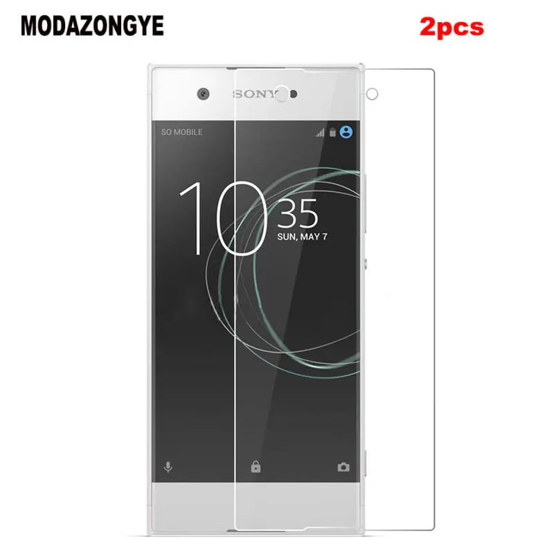 Закаленное стекло для Sony Xperia XA1 Plus 2 шт. Защита экрана XA1Plus + Dual G3412|Защитные стёкла и