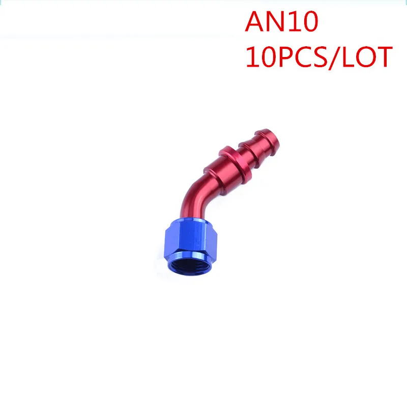 

10 штуцер 10 45 градусов Алюминиевый шланг фитинги масляный топливный переходник подключение авто модифицированные детали
