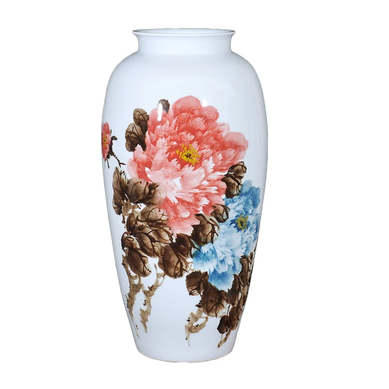 Xiaoling расписная ваза для цветов пионов украшение гостиной дома Национальная