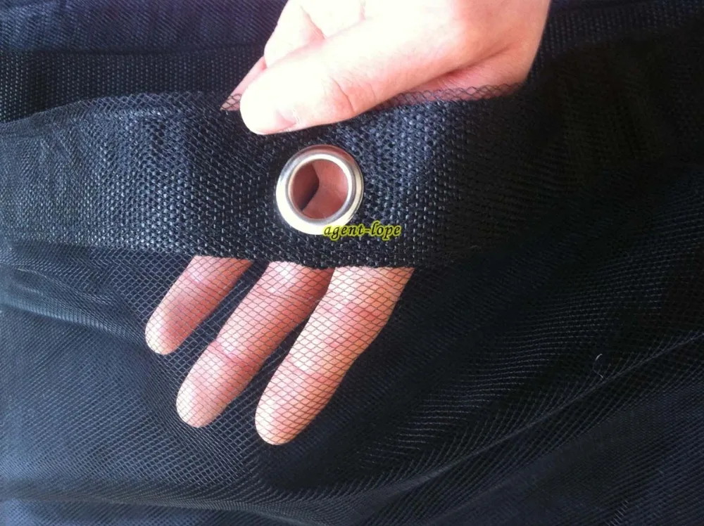 Однослойная черная сетчатая ткань с бабочкой и панельный отражатель 2 4x2 4 м 8x8x8