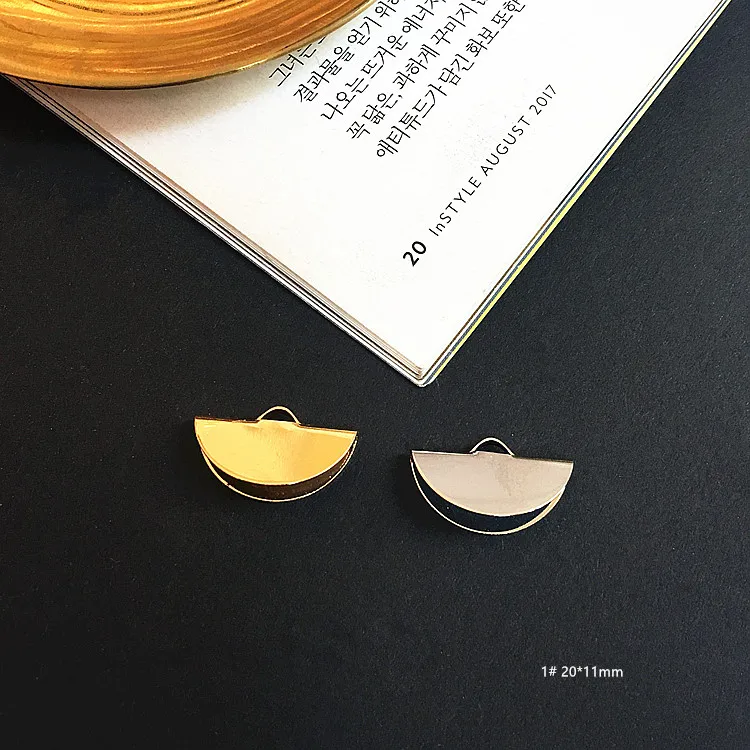 DIY ювелирные изделия для ушей, медный двойной Гладкий вафельный зажим с подвеской, кулон, серьги, материалы для сережек