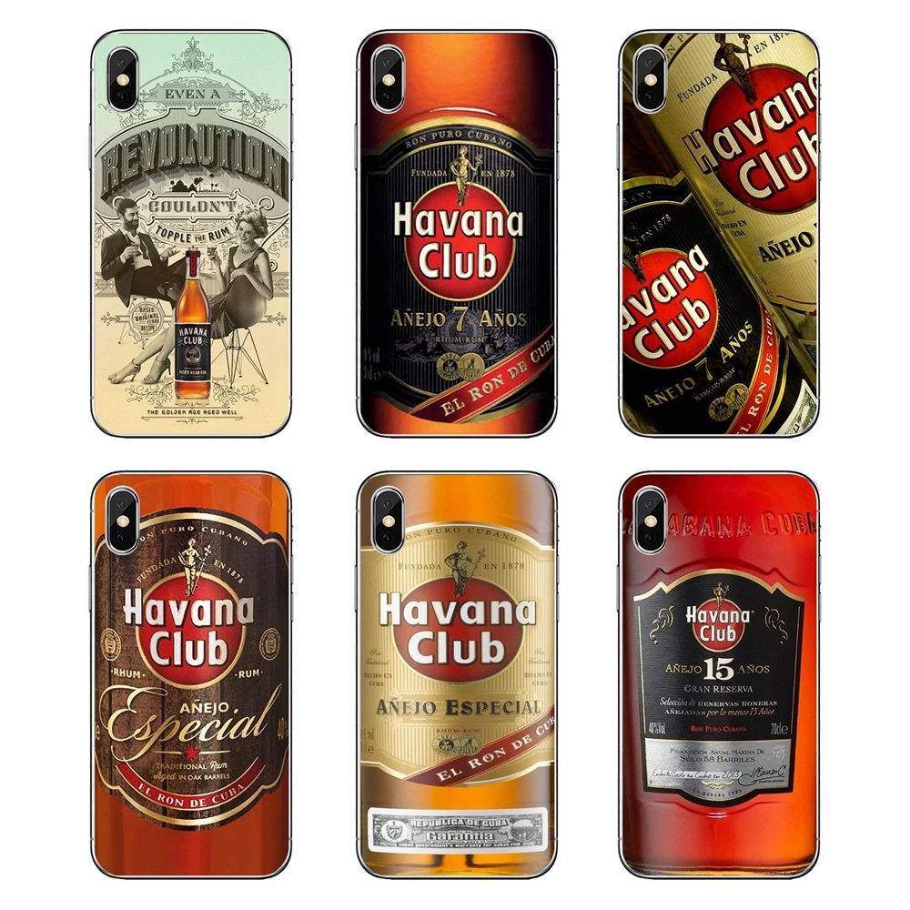 Для Samsung Galaxy Note 8 9 S9 S10 A8 A9 Star Lite Plus A6S A9S прозрачное мягкое покрытие кожи Havana Club Anejo