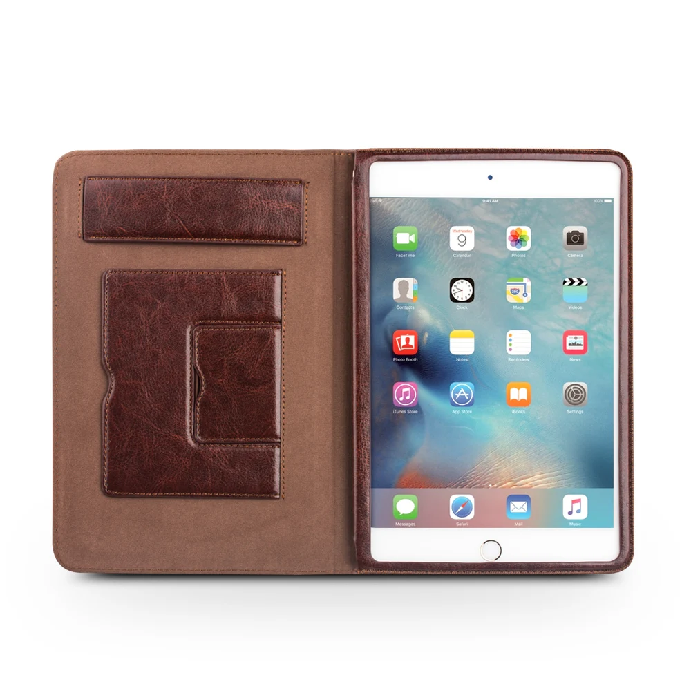 QIALINO роскошный умный чехол-подставка для iPad mini 4 функция пробуждения и сна из