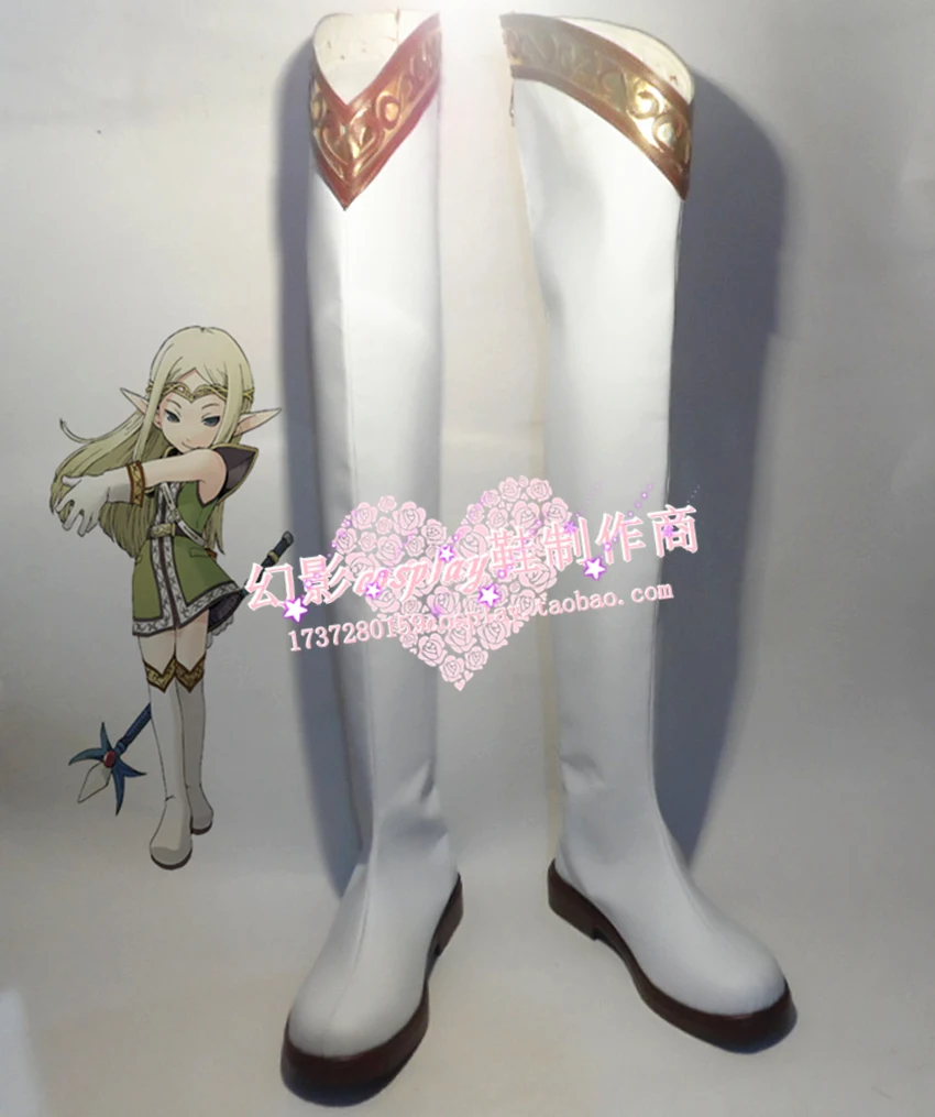 

Белые длинные ботинки для костюмированной вечеринки на Хеллоуин; H016