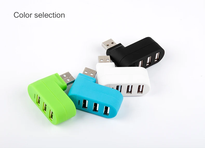Мини usb-хаб 3 порта USB 2,0 сплиттер прямой вставки поворот портативный тонкий хаб для iMac настольных ноутбуков Аксессуары OTG адаптер