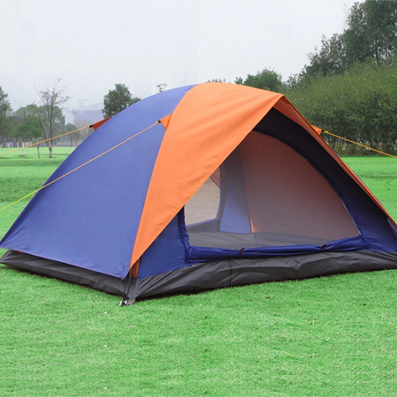 

Three Person 200*150*110cm Double Layer Weather Resistant Outdoor Camping Tent for Fishing, Hunting Adventure and Family Party